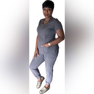 Stretch Jogger Scrub Set